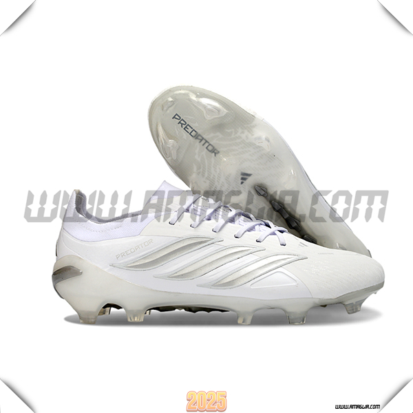 Adidas Scarpe Da Calcio 26 Predator Elite FG Bianco/Grigio