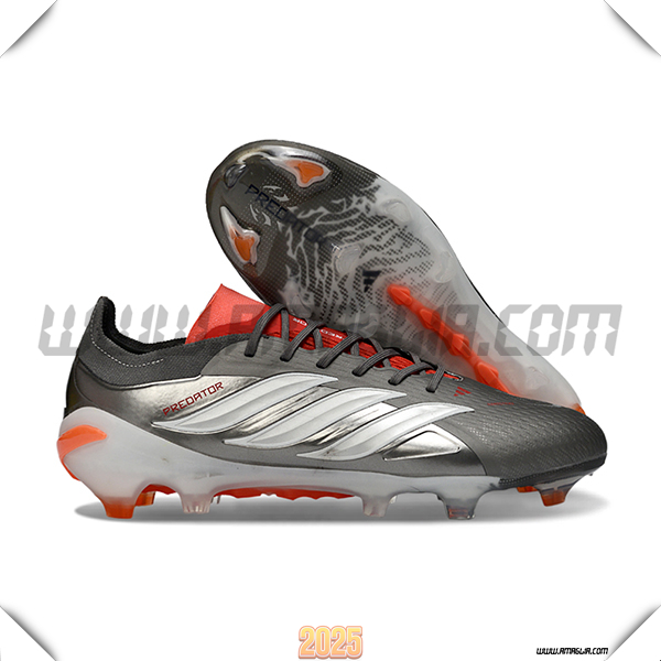 Adidas Scarpe Da Calcio 26 Predator Elite FG Grigio/Bianco/Arancia