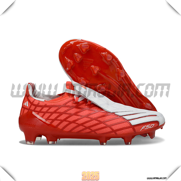 Adidas Scarpe Da Calcio F50 Elite FG Rosso/Bianco