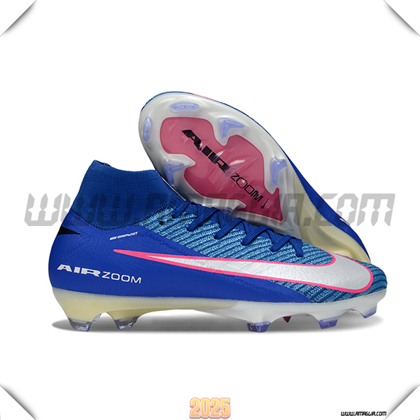Nike Scarpe Da Calcio Air Zoom Mercurial Superfly IIX Elite FG Blu/Bianco/Rosa