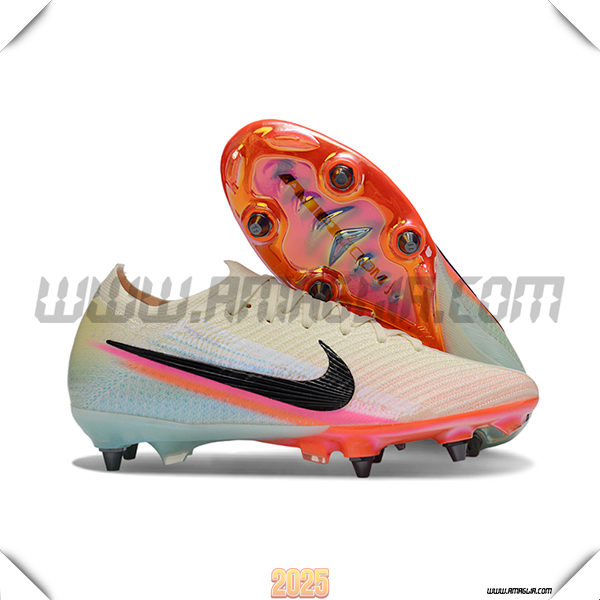 Nike Scarpe Da Calcio AIR ZOOM MERCURIAL VAPOR XVI ELITE SG-PRO Giallo/Blu/Rosa