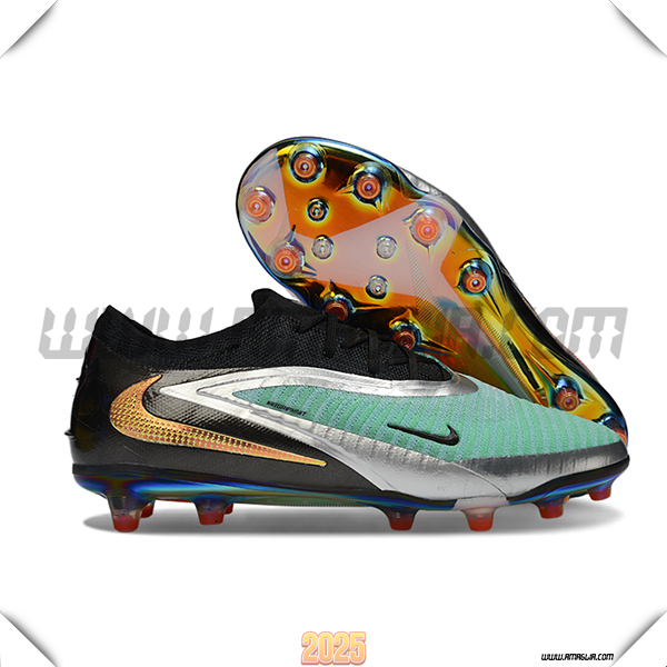 Nike Scarpe Da Calcio Phantom GX III Elite AG Verde/Nero/Grigio -02