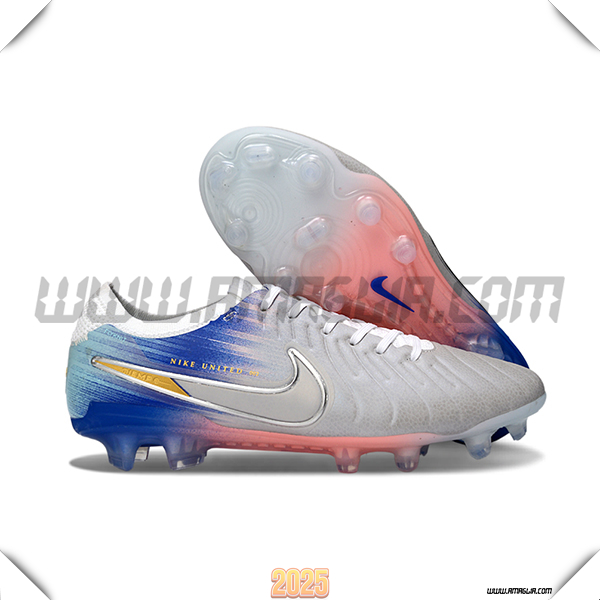 Nike Scarpe Da Calcio Tiempo Legend X Elite FG Grigio/Blu/Rosa