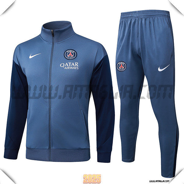 Tuta Giacca Calcio PSG Grigio 2025 2026