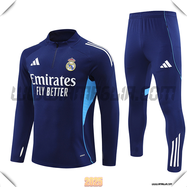 Tuta Calcio Real Madrid Blu Reale 2025 2026 -05