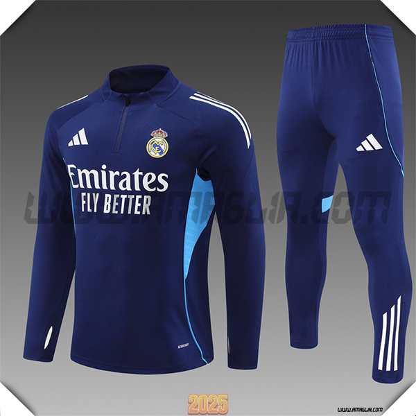Tuta Calcio Real Madrid Blu Reale 2025 2026