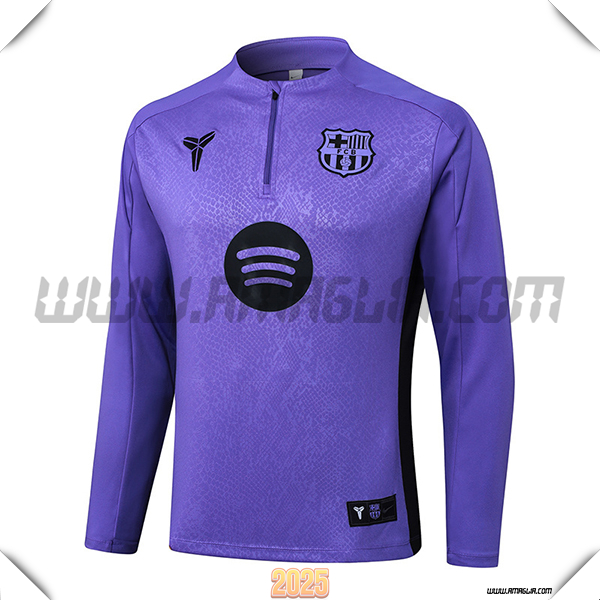Felpa Allenamento FC Barcellona viola/Nero 2025 2026