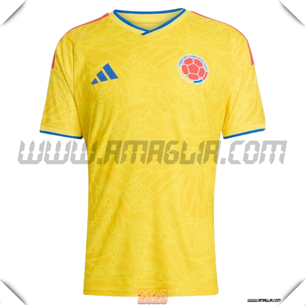 Nuovo Maglia Squadra Colombie Prima GIALLO Coppa del Mondo 2026