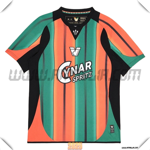 Nuovo Maglia da Venezia FC Terzo Verde/Arancia 2025 2026