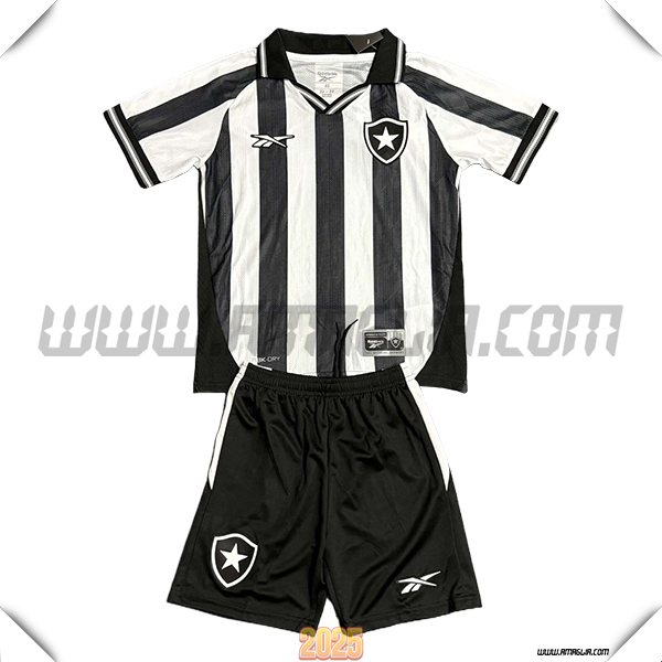 Kit Maglia da Botafogo Bambino Prima Nero/Bianco 2025 2026