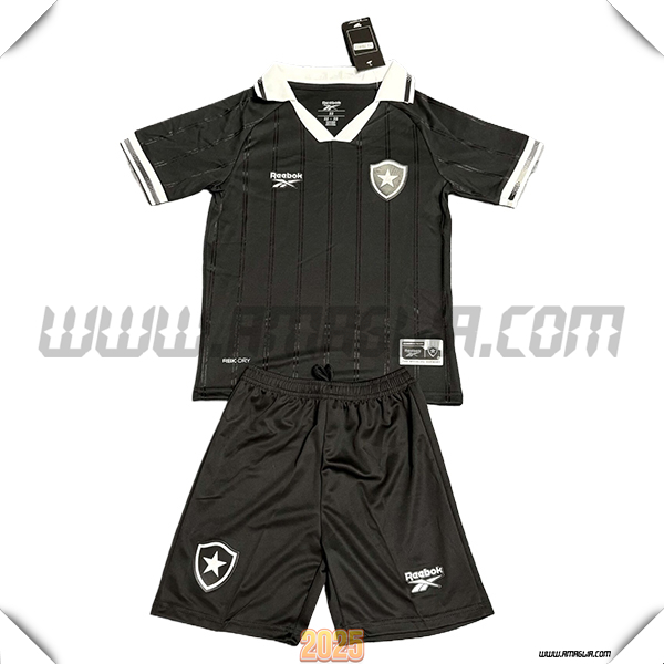 Kit Maglia da Botafogo Bambino Seconda Nero 2025 2026