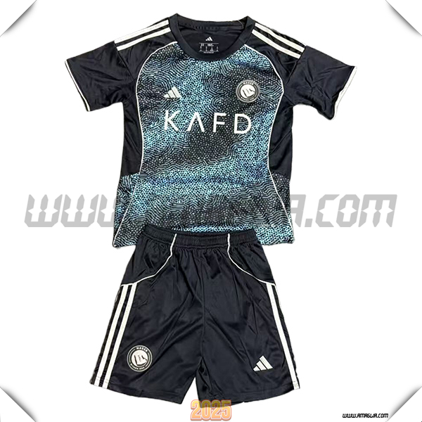 Kit Maglia da Al-Nassr Bambino Seconda Nero 2025 2026