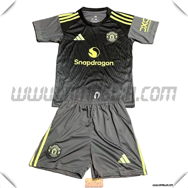 Kit Maglia da Manchester United Bambino Edizione Speciale Nero 2025 2026
