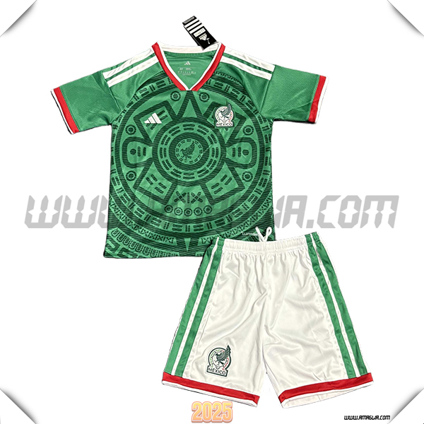 Kit Maglia da Mexique Bambino Prima Verde 2026/2027