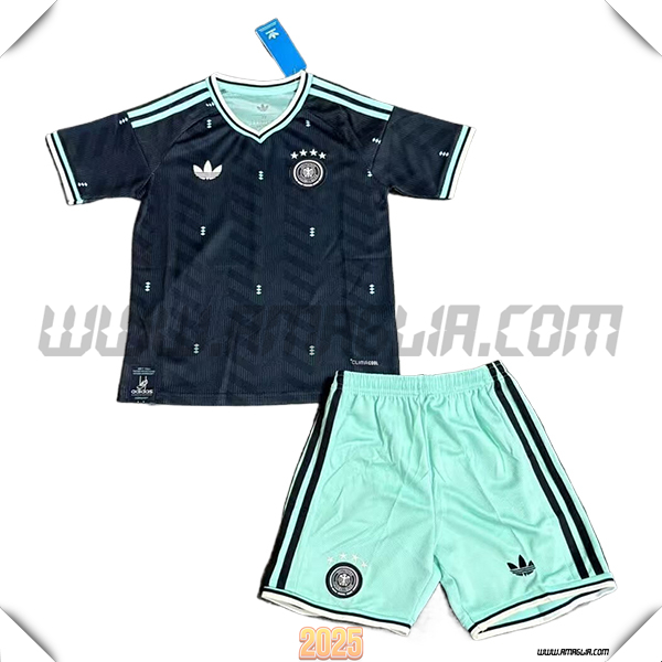 Kit Maglia da Allemagne Bambino Seconda Nero 2026/2027
