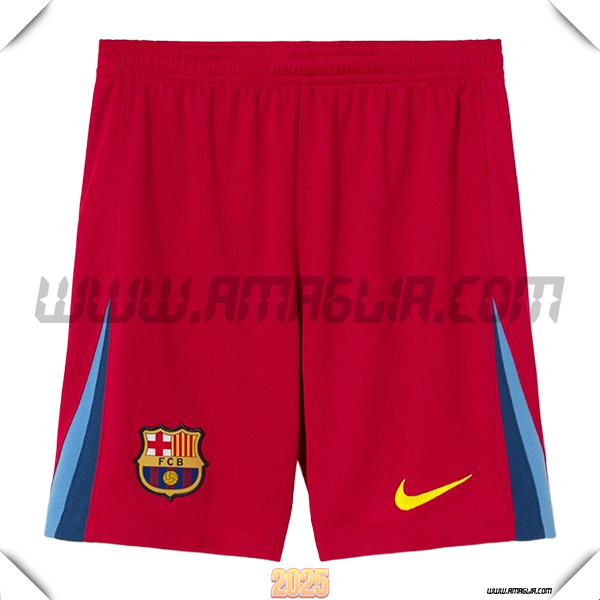 Pantaloncini FC Barcellona Quarto Rosso 2025 2026