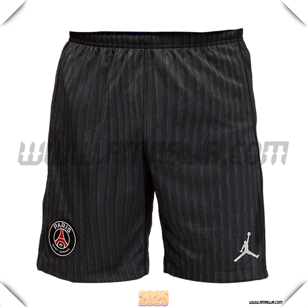 Pantaloncini PSG Quarto Nero 2025 2026