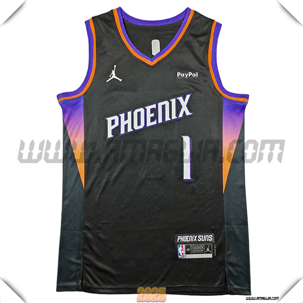 Maglia Phoenix Suns (BOOKER #1) 2025/26 Nero/viola