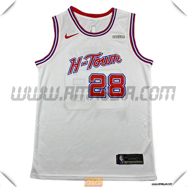 Maglia Houston Rockets (SENGUN #28) 2025/26 Bianco/Rosso