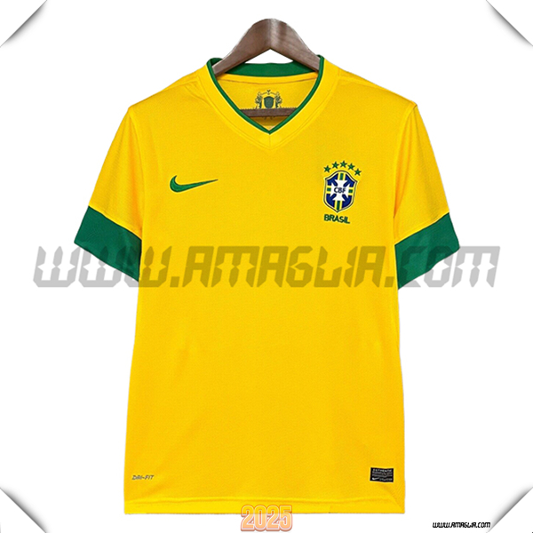 Prima Maglia da Brasile Retro 2012 GIALLO