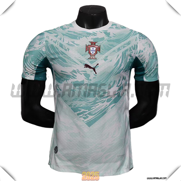 Seconda Maglia Squadra Portogallo 2026/2027 Verde/Bianco