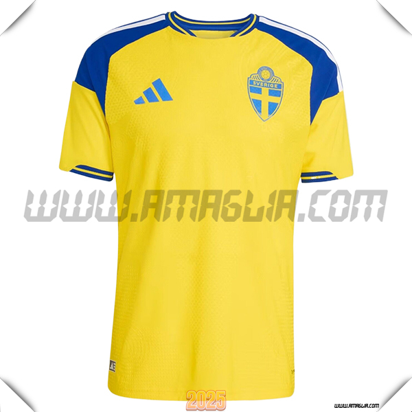 Nuovo Maglia Squadra Svezia Prima GIALLO 2026/2027