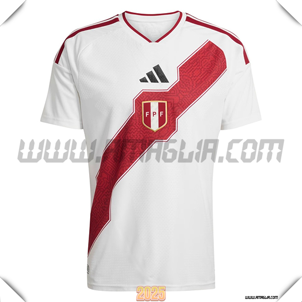 Nuovo Maglia Squadra Peru Prima Bianco/Rosso 2026/2027