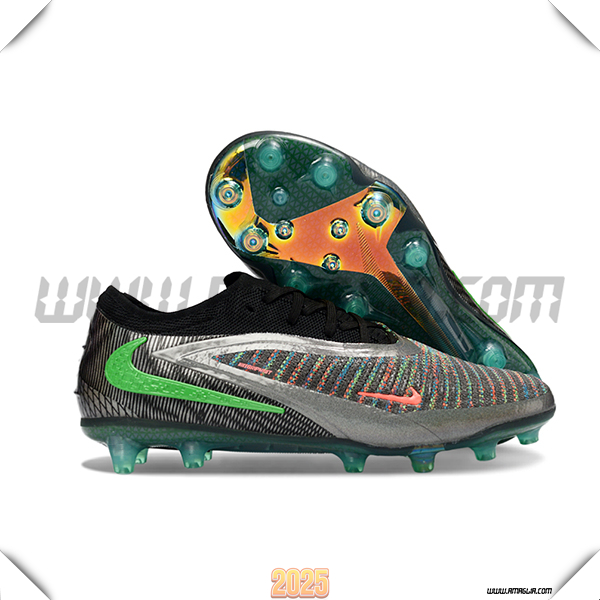 Nike Scarpe Da Calcio Phantom GX III Elite AG Nero/Grigio/Verde