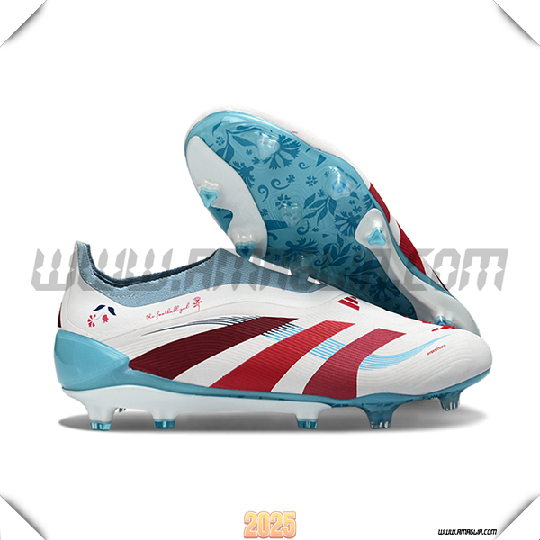 Adidas Scarpe Da Calcio 25 Predator Elite LL FG Bianco/Blu/Rosso