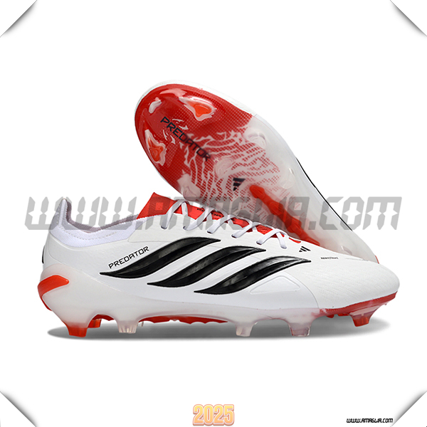 Adidas Scarpe Da Calcio 26 Predator Elite FG Bianco/Nero/Arancia