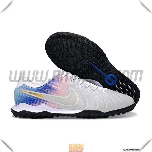 Nike Scarpe Da Calcio Tiempo Legend X Academy TF Grigio/Blu/Rosa