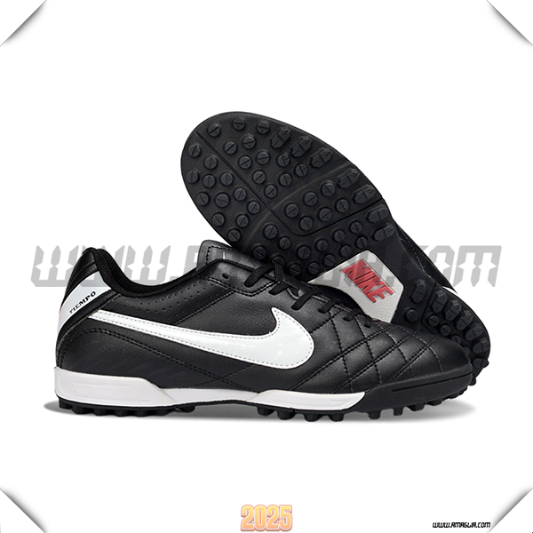 Nike Scarpe Da Calcio Tiempo Ligera V TF Nero/Bianco