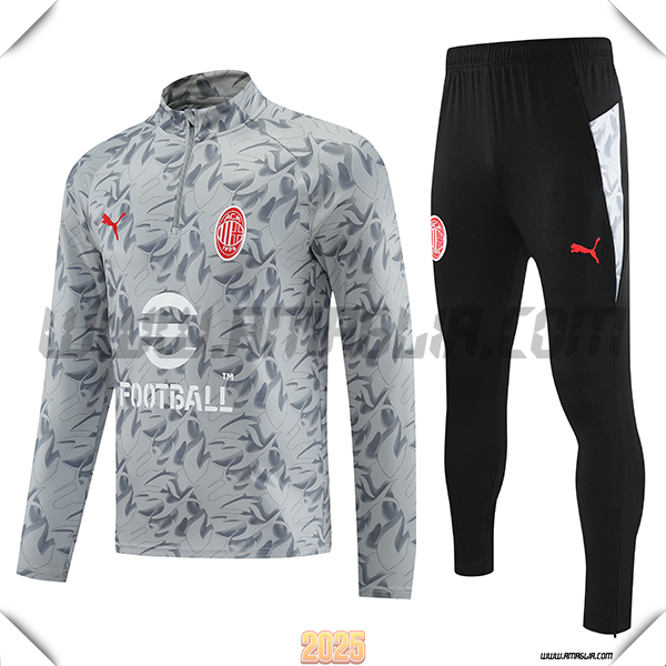 Tuta Calcio AC Milan Grigio 2025 2026