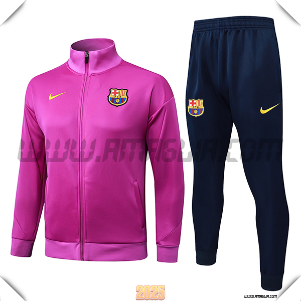 Tuta Calcio Giacca FC Barcellona viola 2025 2026