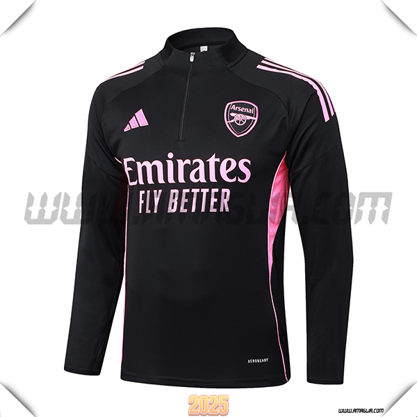 Felpa Allenamento Arsenal Nero/Rosa 2025 2026