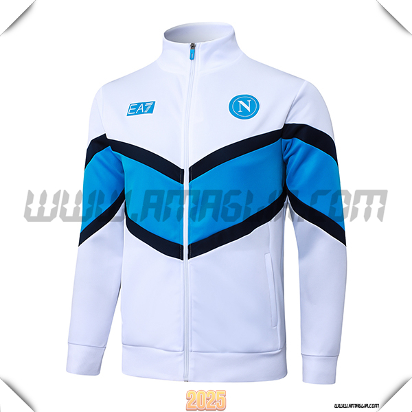 Giacca Calcio SSC Napoli Bianco/Blu 2025 2026