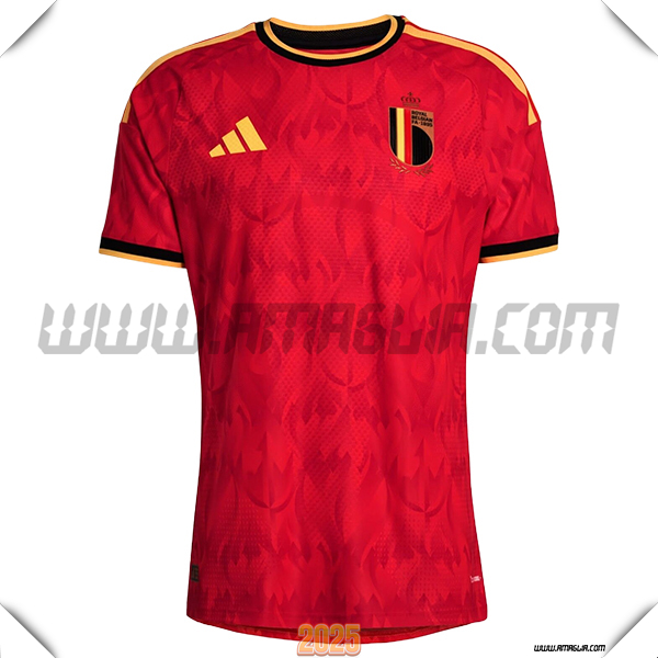 Nuovo Maglia Squadra Belgio Prima Rosso Coppa del Mondo 2026