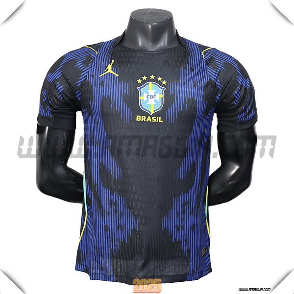 Seconda Maglia Squadra Brasile Coppa del Mondo 2026 Blu/Nero