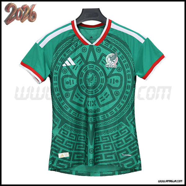 Prima Maglia Squadra Messico Donne Coppa del Mondo 2026 Verde
