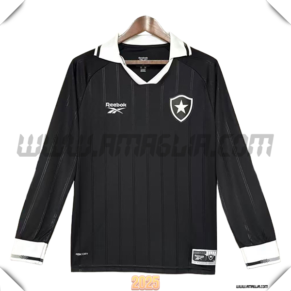 Seconda Maglia da Botafogo Maniche Lunghe 2025 2026 Nero