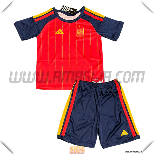 Kit Maglia da Spagna Bambino Prima Rosso/Blu marino 2026/2027