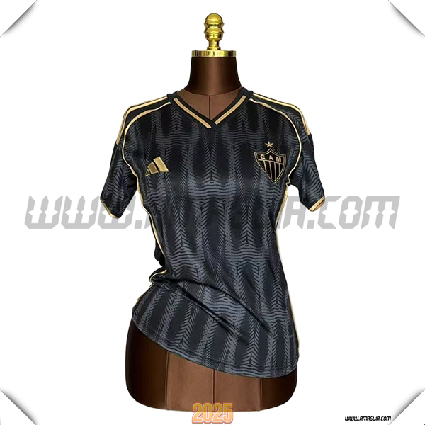 Terzo Maglia Calcio Atletico Mineiro Donne 2025 2026 Nero