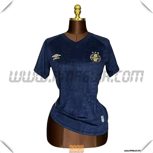 Terzo Maglia Calcio Gremio Donne 2025 2026 Blu marino