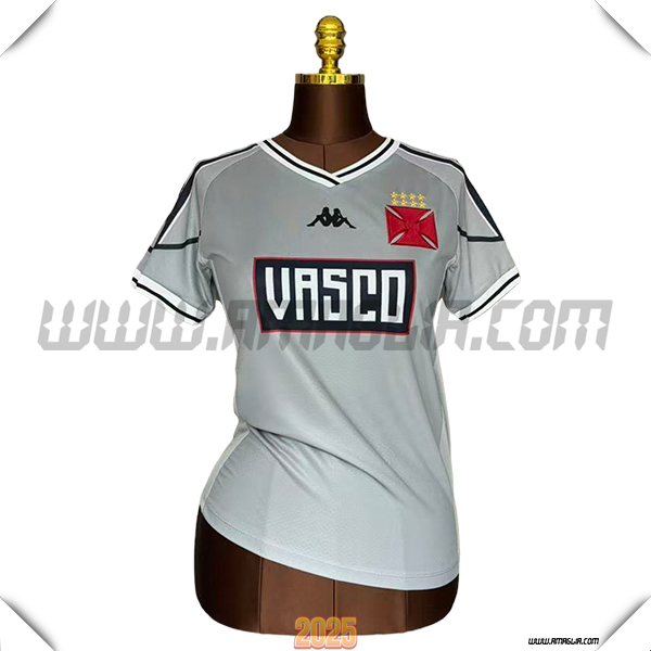 Maglia Calcio CR Vasco Da Gama Donne Edizione Speciale Gris 2025 2026
