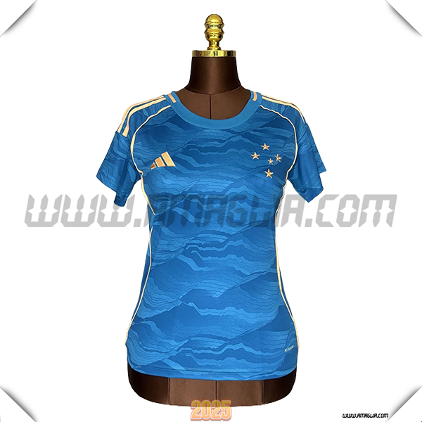 Terzo Maglia Calcio Cruzeiro EC Donne 2025 2026 Blu
