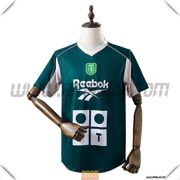 T Shirt Allenamento Sporting Lisbon Verde/Bianco 2025 2026