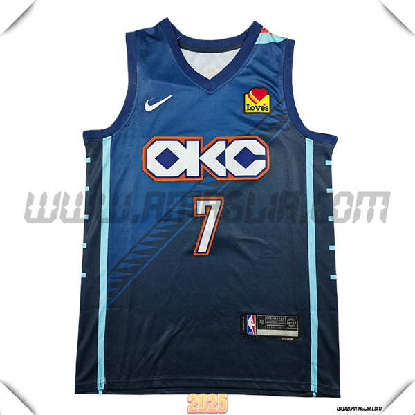 Maglia Oklahoma City Thunder (HOLMGREN #7) 2025/26 Blu -02
