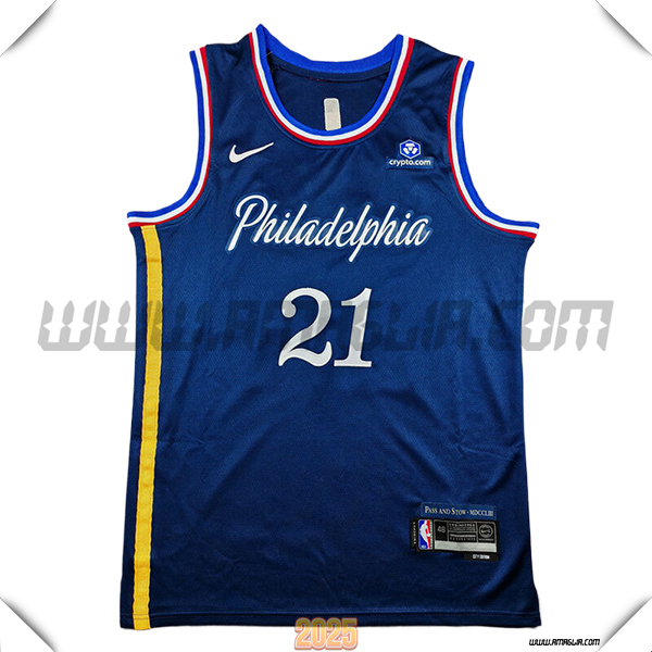 Maglia Philadelphia 76ers (EMBIID #21) 2025/26 Blu Scuro