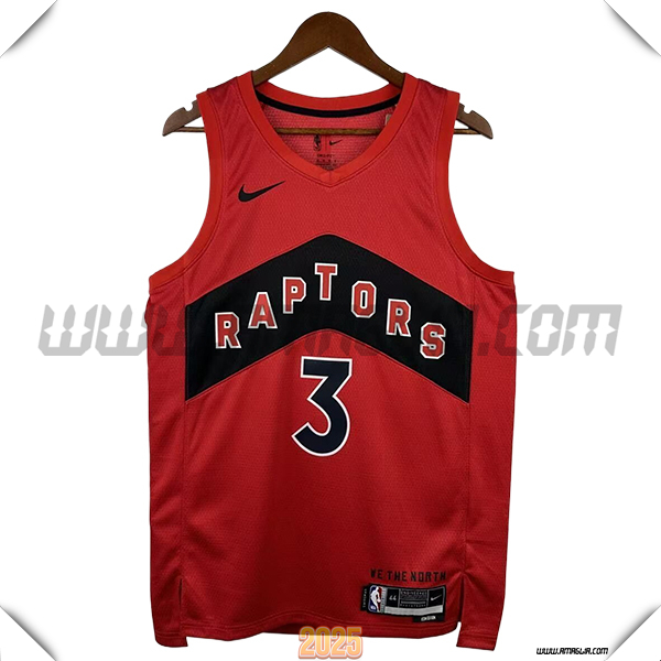 Maglia Toronto Raptors (INGRAM #3) 2025/26 Rosso/Nero