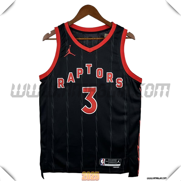 Maglia Toronto Raptors (INGRAM #3) 2025/26 Nero/Rosso
